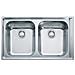 Lavello NEX620 2 Vasche Dimensioni 86 x 51 cm Colore Inox Satinato Serie Neptune - Foto miniatura 3
