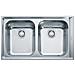 Lavello NEX620 2 Vasche Dimensioni 86 x 51 cm Colore Inox Satinato Serie Neptune - Foto miniatura 4