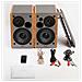R1280T Sistema di Altoparlanti 2.0 Potenza 42 Watt - Marrone - Foto miniatura 3