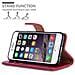Custodia Compatibile Con Apple Iphone 6 / Iphone 6s In Rosso Vinaccia - Coperchio Protettiva Con Chiusura Magnetica, Funzione Stand E Tasca Per Le Carte - Foto miniatura 2