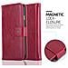 Custodia Compatibile Con Apple Iphone 6 / Iphone 6s In Rosso Vinaccia - Coperchio Protettiva Con Chiusura Magnetica, Funzione Stand E Tasca Per Le Carte - Foto miniatura 7