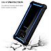 Custodia Compatibile Con Samsung Galaxy S8 Plus In Blu Nero - Coperchio Protettivo 2 In 1 Con Bordo In Silicone Tpu E Retro In Vetro Acrilico - Foto miniatura 6