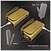 Custodia In Eco-pelle Di Alta Qualità Per Iqos 3/3 Duo / 2.4/2.4 Plus, Astuccio In Tela E Pelle Pu, organizer Iqos, Cover / borsello Sigaretta Elettronica, accessori (oro Luxury)  - Foto miniatura 7