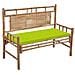 Panca Da Giardino Con Cuscino 120 Cm In Bamb? - Foto miniatura 1