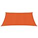 Vela Parasole 160 g / m² Arancione 3x3 m in HDPE - Foto miniatura 2