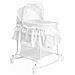 2-in-1 Culla A Dondolo 85x70x110 Cm Bianca Lwfu002-wh - Foto miniatura 9