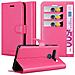Custodia Compatibile Con Lg K41s In Rosa Vivo - Coperchio Protettiva Con Chiusura Magnetica, Funzione Stand E Tasca Per Le Carte - Foto miniatura 1