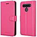 Custodia Compatibile Con Lg K41s In Rosa Vivo - Coperchio Protettiva Con Chiusura Magnetica, Funzione Stand E Tasca Per Le Carte - Foto miniatura 7