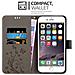 Custodia Compatibile Con Apple Iphone 6 Plus / Iphone 6s Plus In Grigio Fiore - Coperchio Protettivo In Design Floreale Con Chiusura Magnetica, Funzione Stand E Slot Per Carte - Foto miniatura 3
