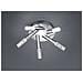 Bolsa Plafoniera Bagno Led 5 Luci Cromo+diff. trap. bolle. D. 41,5 - Foto miniatura 1