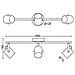 Applique Led Triple Byre 12.9w Alluminio 188x720x120 Mm Metallo - Foto miniatura 1