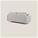 Megan Divano Letto Matrimoniale In Microfibra Smacchiabile T11 Grigio Chiaro - Foto miniatura 3