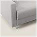 Megan Divano Letto Matrimoniale In Microfibra Smacchiabile T11 Grigio Chiaro - Foto miniatura 4