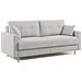 Megan Divano Letto Matrimoniale In Microfibra Smacchiabile T11 Grigio Chiaro - Foto miniatura 10