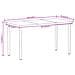 Set Mobili Da Pranzo Per Giardino 5 Pz Rovere - Foto miniatura 7