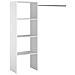 Elysee Armadio A Vista 3 Ripiani, 1 Vano Appendiabiti 160x40x180 Cm - Foto miniatura 4