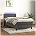 Letto A Molle Con Materasso E Led Grigio Scuro 90x200cm Velluto - Foto miniatura 1