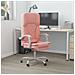 Poltrona da Ufficio Massaggiante Reclinabile rosa in Similpelle - Foto miniatura 1