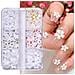 Ciondoli Per Nail Art Con Fiori 3d Bianco - Foto miniatura 1