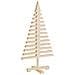 Albero Di Natale Decorativo In Legno 90 Cm Legno Massello Pino - Foto miniatura 2