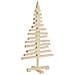 Albero Di Natale Decorativo In Legno 90 Cm Legno Massello Pino - Foto miniatura 3