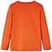 Maglietta Bambino Maniche Lunghe Stampa Partita Calcio Arancione 104 - Foto miniatura 2