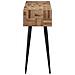 Tavolino Consolle 110x34x80 Cm Teak Massello Di Recupero - Foto miniatura 3