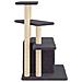 Albero Per Gatti Con Tiragraffi In Sisal Grigio Scuro 83,5 Cm - Foto miniatura 4