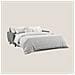 Callisto Divano letto matrimoniale in tessuto morbido impermeabile T02 188 cm (mat. 140x197) grigio - Foto miniatura 3