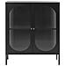 Credenza Espositiva In Vetro Sarre Metallo 90 Cm Nero - Foto miniatura 6