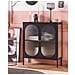 Credenza Espositiva In Vetro Sarre Metallo 90 Cm Nero - Foto miniatura 7
