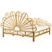 Letto Matrimoniale Rattan Legno Chiaro 180 X 200 Cm Florentine - Foto miniatura 2