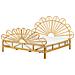 Letto Matrimoniale Rattan Legno Chiaro 180 X 200 Cm Florentine - Foto miniatura 4