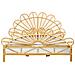 Letto Matrimoniale Rattan Legno Chiaro 180 X 200 Cm Florentine - Foto miniatura 8