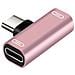 Adattatore Splitter Doppio Usb-c Verso Usb-c, Rosa Champagne - Foto miniatura 1