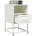 Comodini 2 Pz Bianchi 36x39x60,5 Cm In Acciaio - Foto miniatura 7