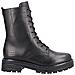 Black Casual Closed Ladies Mid Height Boots Stivaletti Pelle Scarpe Donna Nero Eu 39, D2278-01 - Foto miniatura 3
