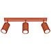Lampada Da Soffitto Karbon 3l Rosso Ocra Sl. 1638 - Minimalista Lampada Da Soffitto Ocra Rossa 16.5x45x6.5 Cm - Foto miniatura 1