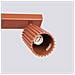Lampada Da Soffitto Karbon 3l Rosso Ocra Sl. 1638 - Minimalista Lampada Da Soffitto Ocra Rossa 16.5x45x6.5 Cm - Foto miniatura 5