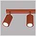 Lampada Da Soffitto Karbon 3l Rosso Ocra Sl. 1638 - Minimalista Lampada Da Soffitto Ocra Rossa 16.5x45x6.5 Cm - Foto miniatura 6