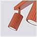 Lampada Da Soffitto Karbon 3l Rosso Ocra Sl. 1638 - Minimalista Lampada Da Soffitto Ocra Rossa 16.5x45x6.5 Cm - Foto miniatura 7