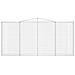Cesti Gabbioni ad Arco 15 pz 400x30x180/200 cm Ferro Zincato - Foto miniatura 2