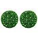 Sfere di Bosso Artificiale con Luci LED 2 pz Verdi 55 cm - Foto miniatura 1