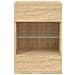 Mobili TV a Parete con Luci LED 2pz Rovere Sonoma 40x30x60,5 cm - Foto miniatura 2