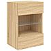 Mobili TV a Parete con Luci LED 2pz Rovere Sonoma 40x30x60,5 cm - Foto miniatura 4