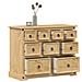 Cassettiera Corona 101x45x82 Cm In Legno Massello Di Pino - Foto miniatura 1