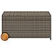 Contenitore da Giardino con Ruote Grigio 190L in Polyrattan - Foto miniatura 4