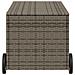 Contenitore da Giardino con Ruote Grigio 190L in Polyrattan - Foto miniatura 5