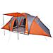 Tenda da Campeggio a Cupola 6 Persone Grigio e Arancione - Foto miniatura 2
