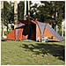 Tenda da Campeggio a Cupola 6 Persone Grigio e Arancione - Foto miniatura 3